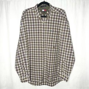 Tommy Hilfiger Vintage 90s Plaid Button Down, Extra Large